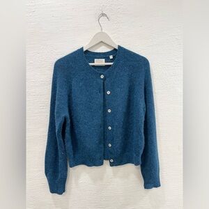 Doen Petra Cardigan Deep Sapphire Blue Sweater